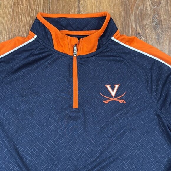 Colosseum Virginia Cavaliers (UVA) Boy’s Half-Zip Jacket (Size: L 16-18) - Picture 2 of 7